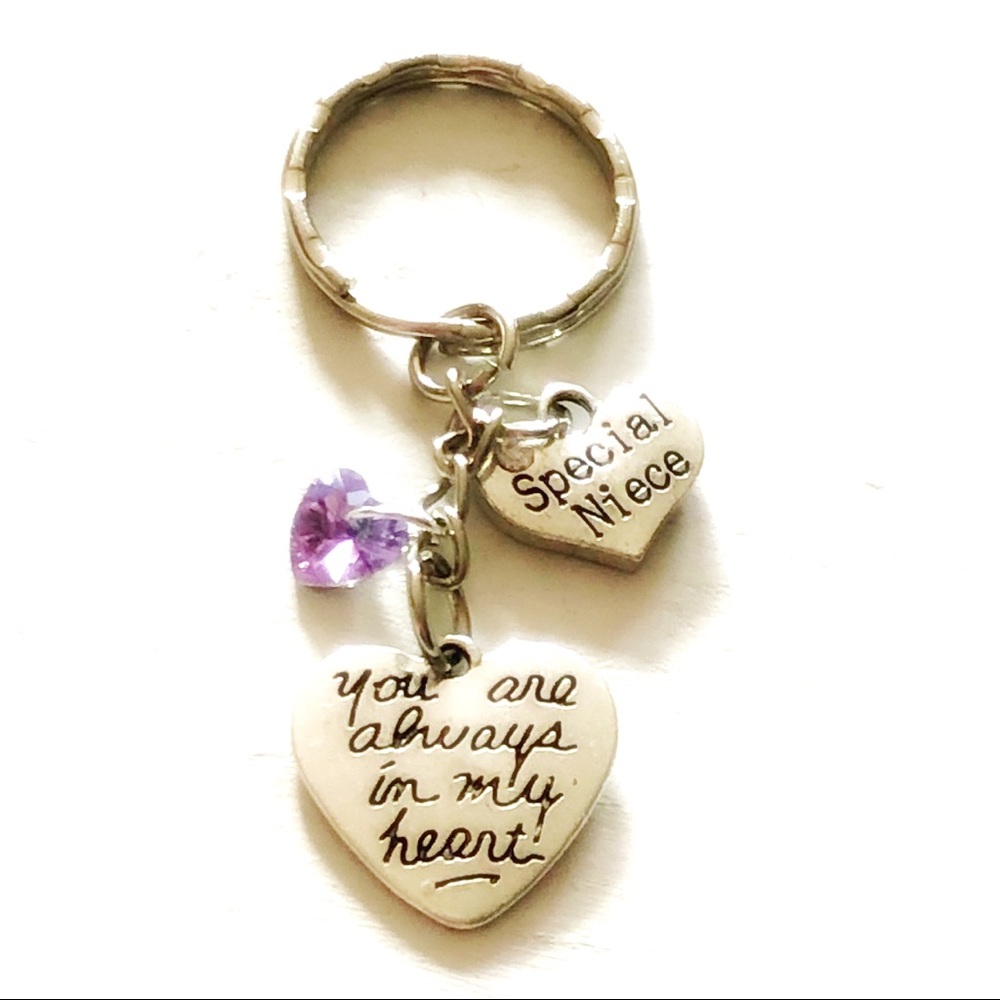 Personalized ✨Special Niece Silver Keychain Gift